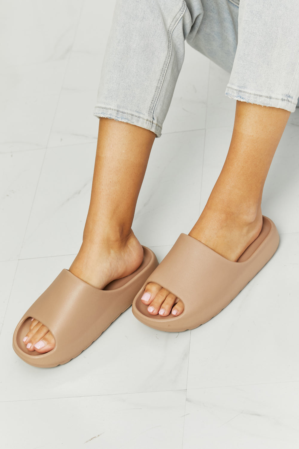 NOOK JOI In My Comfort Zone Slides in Beige