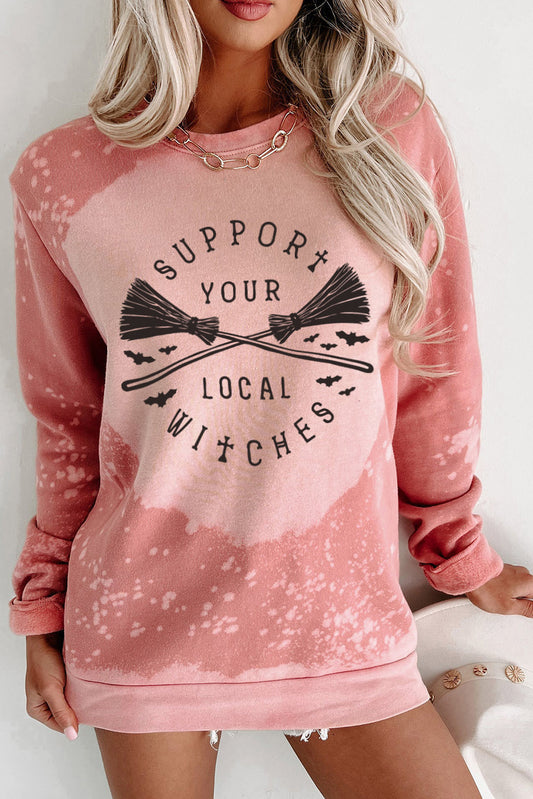 SUPPORT YOUR LOCAL WITCHES Graphic Sweatshirt